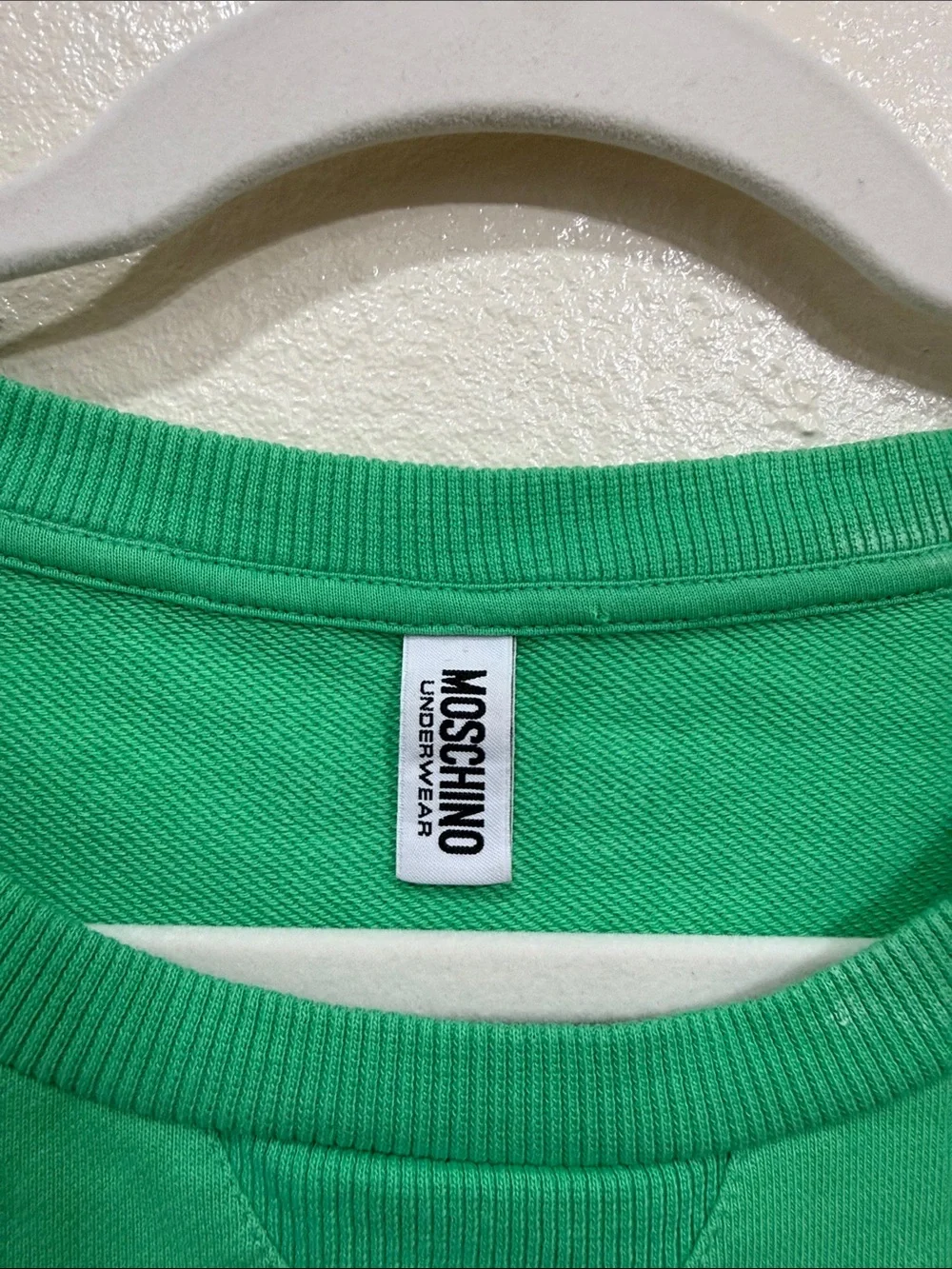 Moschino Underwear Men’s Green Crewneck Sweatshirt Size Large